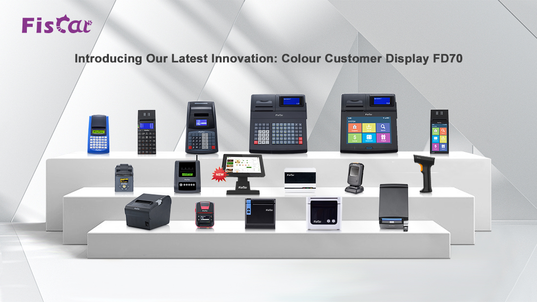 Apresentando a nossa última inovação: Display do cliente a cores FD70